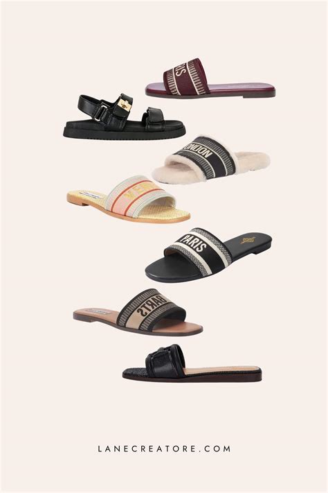 dior cotton slide|christian dior slides dupes.